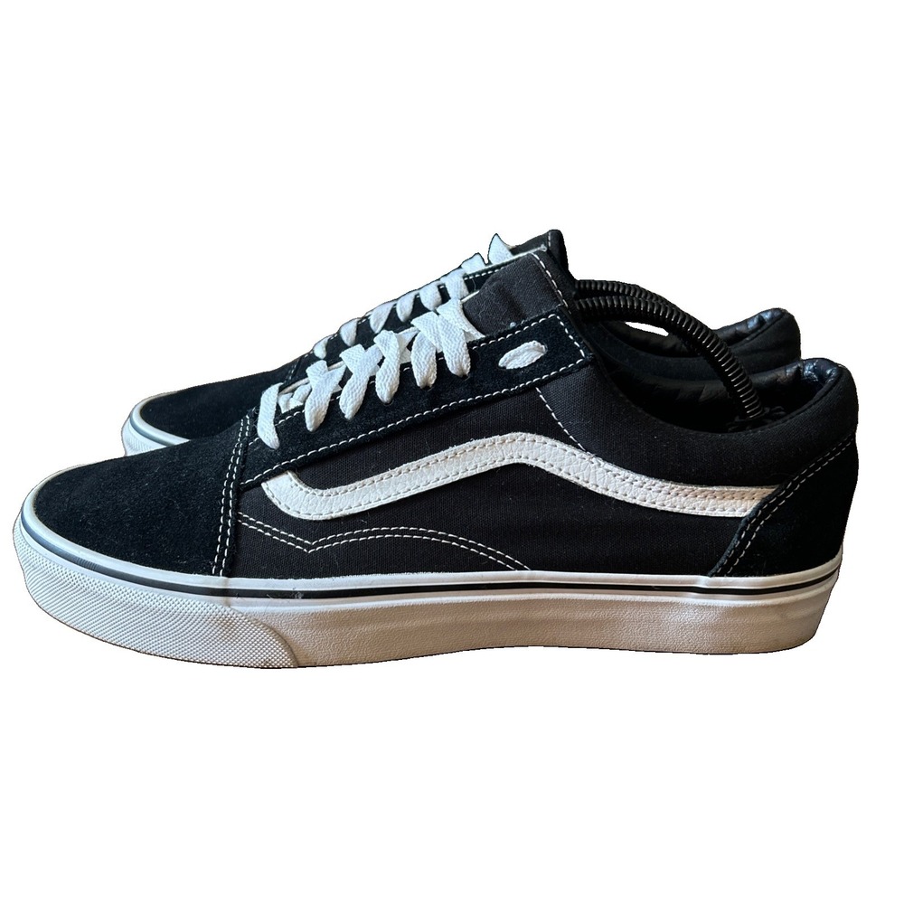 Vans Old Skool Black With White Stripe Men's Size 10.5 Women's 12